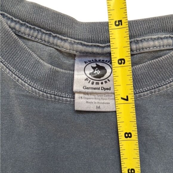 Vintage Faded Mission Beach San Diego Blue Tshirt Medium Cropped - Picture 7 of 7